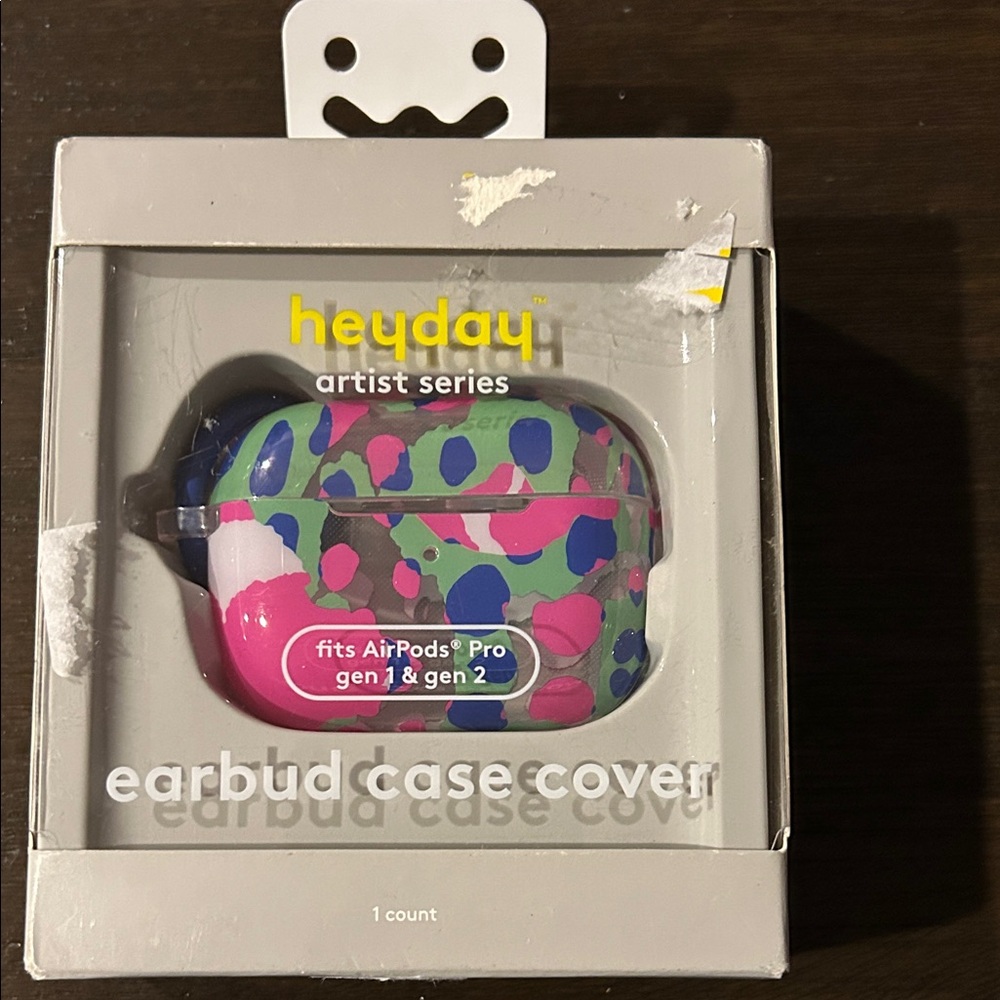 heyday Artist Series Earbud Case Cover - Pink, Blue, Green